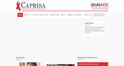 Desktop Screenshot of caprisa.org
