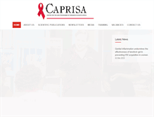 Tablet Screenshot of caprisa.org