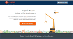 Desktop Screenshot of caprisa.com